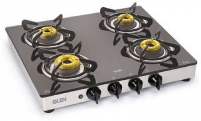 Glen 4 Burner Gas Stove 1041 Gt Forged Brass Burner Auto Ignition
