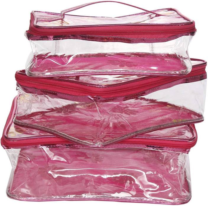 Bagaholics Transparent Multipurpose Pouch Sets Travel Bag Makeup Kit