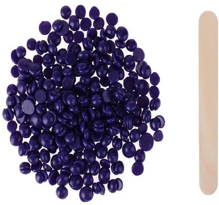 Natural 100gm Painless Hard Wax Beans Blue Purple No Strip Wax