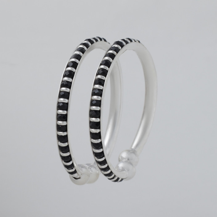 Silver Bangle Feature Hallmark Solid Silver Adjustable Sterling Silver Ladies