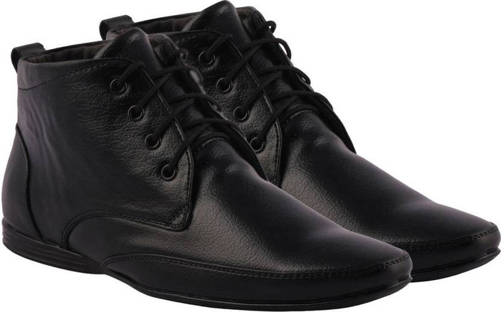 black high ankle shoes