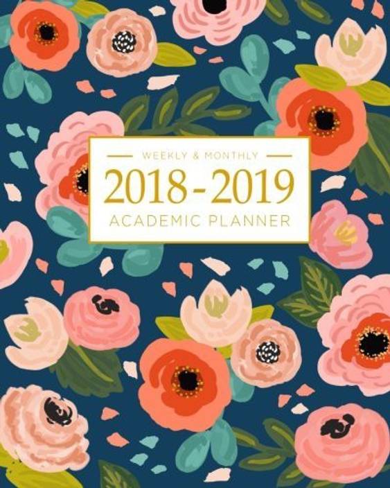 generic 2018 2019 academic planner weekly and monthly calendar