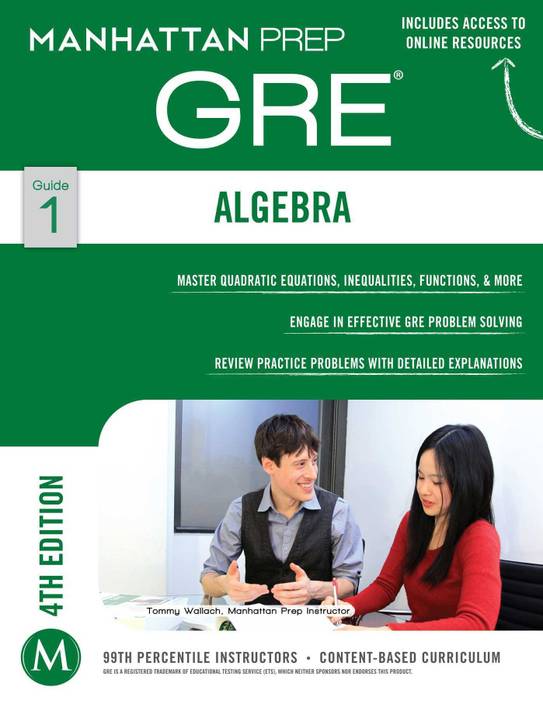 Manhattan Prep Algebra Gre Strategy Guide 1 Buy Manhattan - 