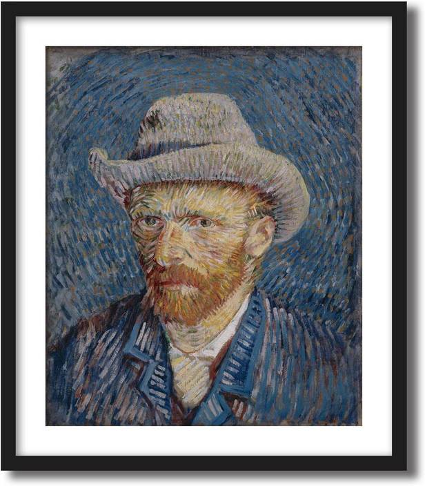 Artcentral Self Portrait With Felt Hat 1887 88 Painting By