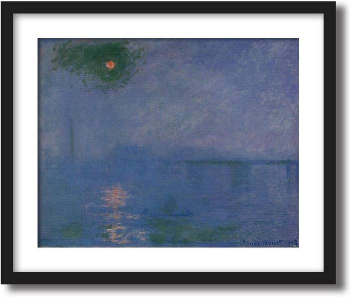 Artcentral Charing Cross Bridge Fog On The Themes 1903