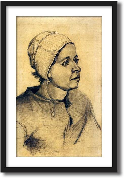 Artcentral Head Of A Woman 1885 01 Painting By Vincent Van
