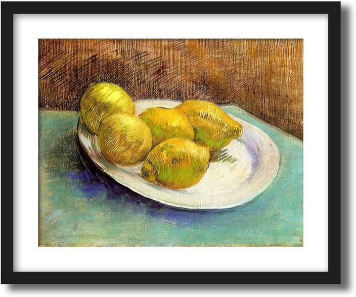 Artcentral Still Life With Lemons On A Plate 1887 Painting