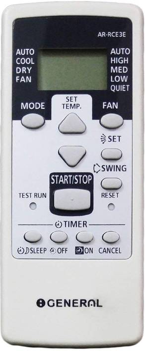 Cezo Ogeneral Splitwindow Ac Ar Rce3e Remote Controller