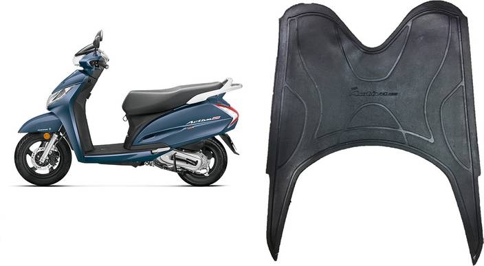 Autoxygen Scooter Foot Mat Black Floor Mat For Activa 125 Honda