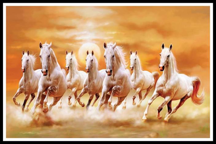 7 Horses Running Wallpaper Wallpaper Collection Actual picture is approx 7 x 11 inches on one white 16 inch size square fabric panel. 7 horses running wallpaper wallpaper