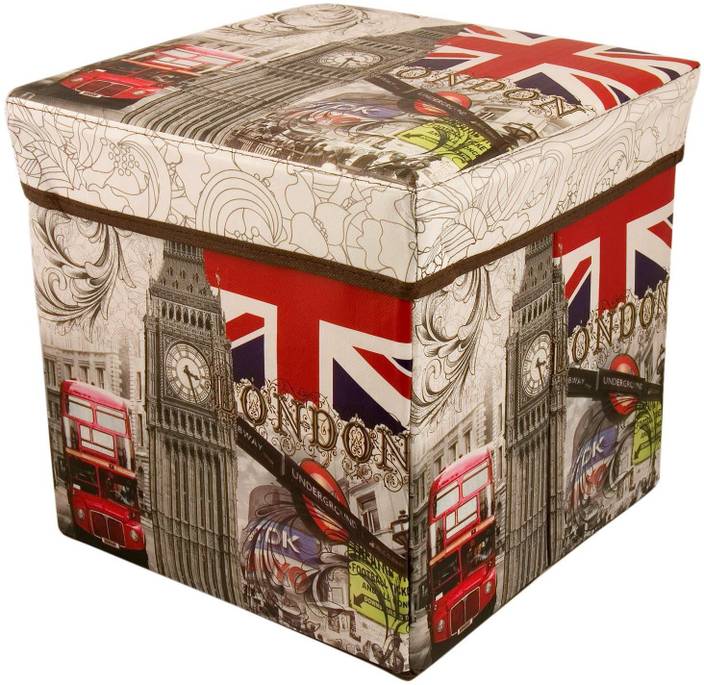 Rvold Portable And Foldable Kids Cloth And Toy Storage Box Sitting Stool For Kids Room Living Room Storage Box