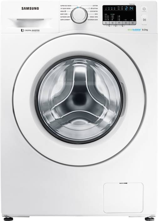 Samsung 8 kg Fully Automatic Front Load Washing Machine White