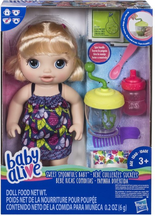 baby alive sweet spoonfuls baby doll girl