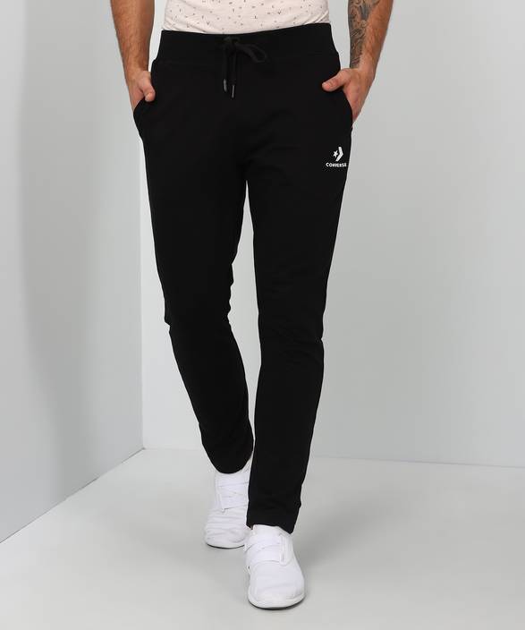 Converse Solid Men's Black Track Pants
