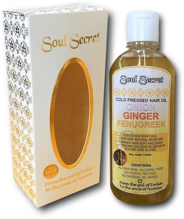 Soul Secret Onion Ginger Fenugreek Hair Oil 100 Natural Paraben