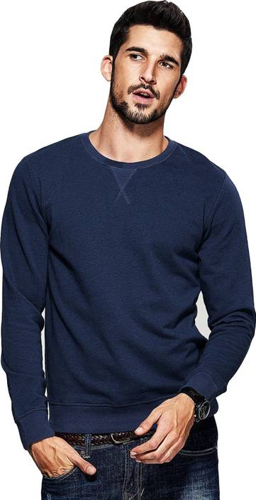 Fanideaz Full Sleeve Solid Men Sweatshirt