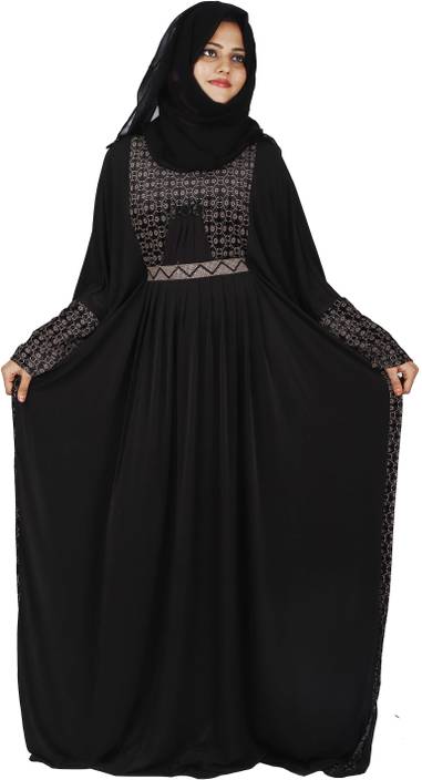 Zuzuu Dubai Stylish Womans Butterfly Style Chadri Abaya Burqa Stone