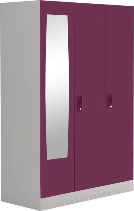Godrej Interio Slimline 3 Door With Locker Metal Almirah Price In