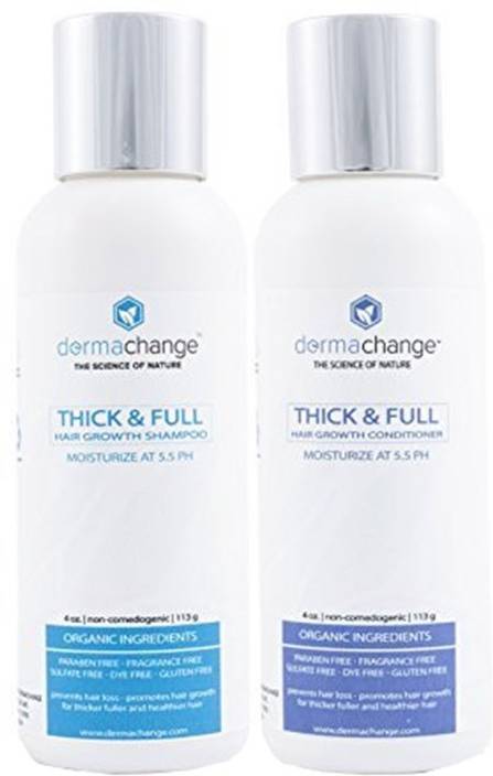 Dermachange Organic Vegan Natural Hair Growth Shampoo And