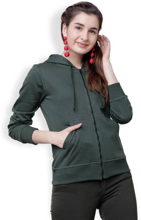 Tokyo Talkies Full Sleeve Solid Women's Sweatshirt