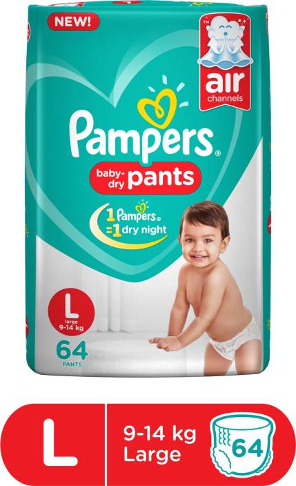 Pampers Pants Diapers New - L