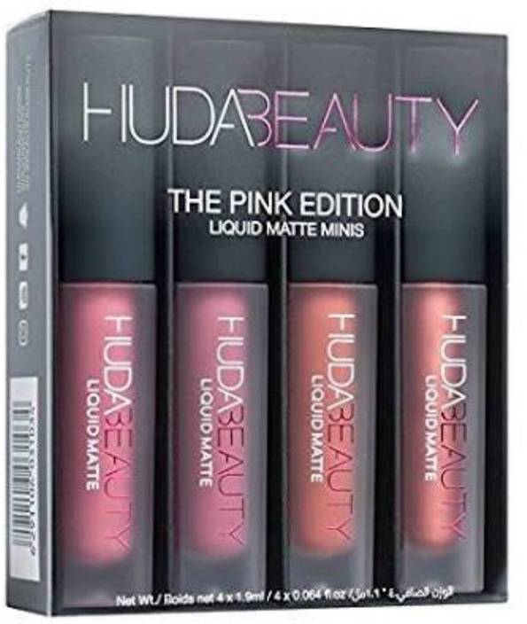 Huda Beauty Pink Edition Matte Liquid Lipstick Set Of 4 Price In