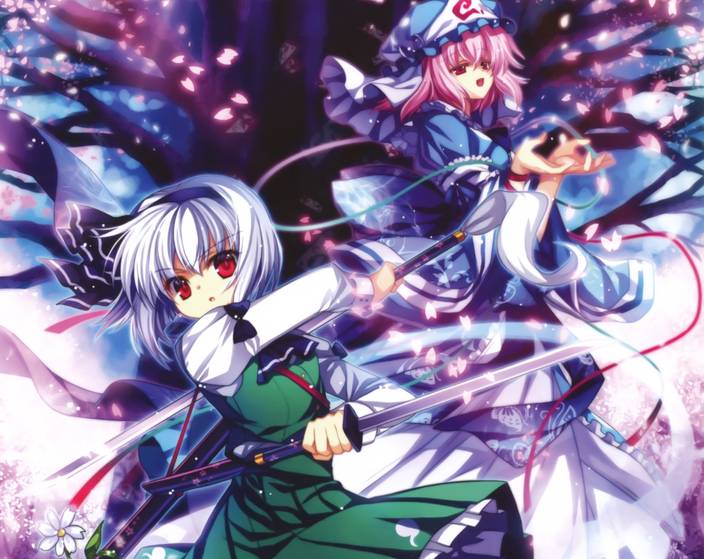 Athah Anime Touhou Youmu Konpaku Yuyuko Saigyouji 13 19