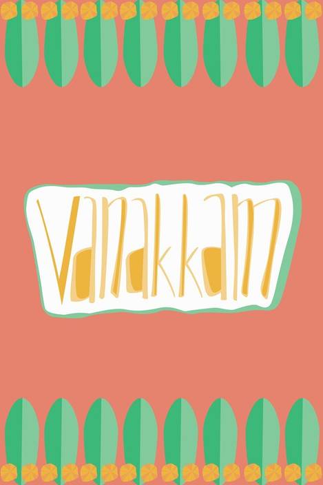 Vanakkam Artwork Poster Fine Art Print Art Paintings Posters