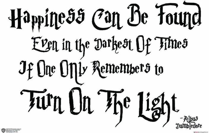 li art print albus dumbledore quote rulmeca germany