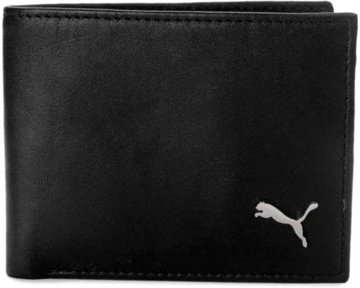 Puma Men Formal Black Genuine Leather Wallet