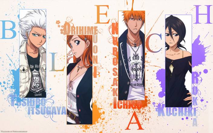 Athah Anime Bleach Ichigo Kurosaki Orihime Inoue Rukia Kuchiki