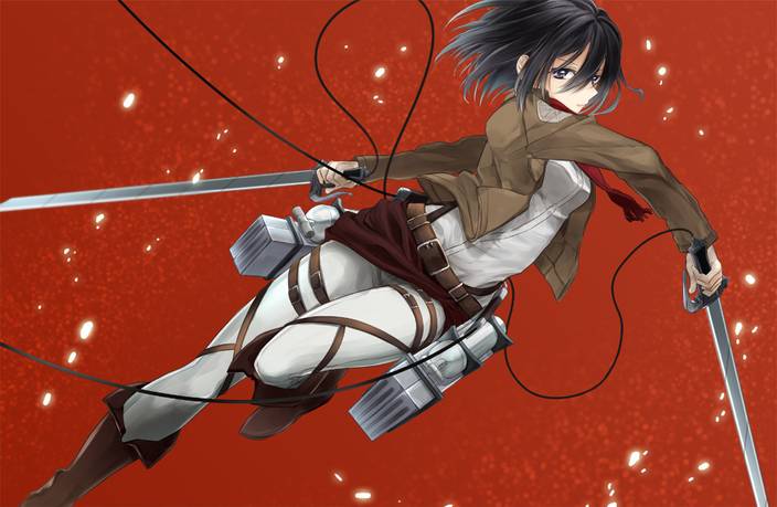 Athah Anime Attack On Titan Mikasa Ackerman Shingeki No