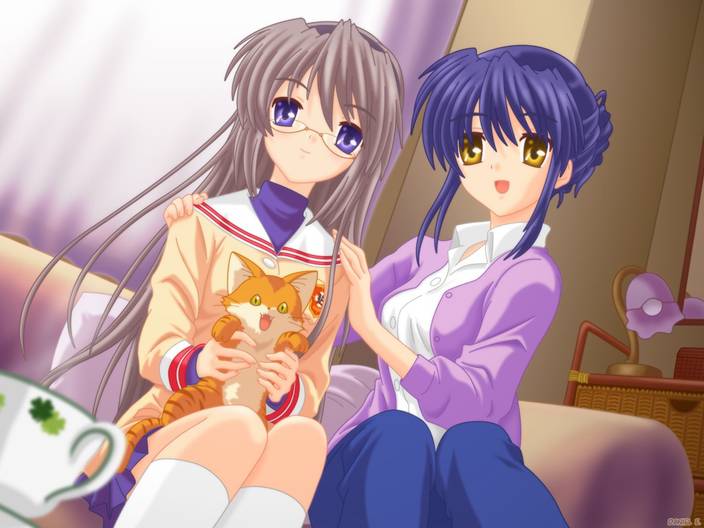 Athah Anime Clannad Katsuki Shima Misae Sagara Tomoyo