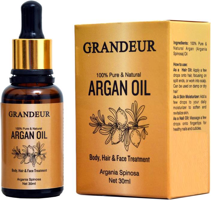 Grandeur 100 Pure Natural Moroccan Argan Oil 30ml For Dry And