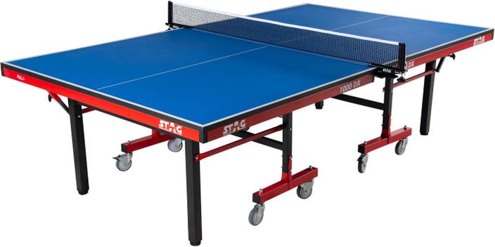Stag 1000DX International Rollaway Indoor Table Tennis Table (Blue)