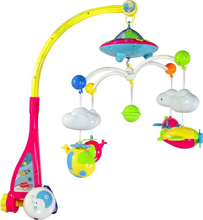 Ladoo Gopal Sons Toy Projection Baby Crib Musical Remote