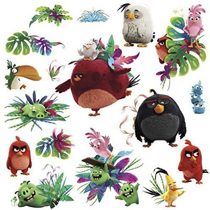 Genrc 17 Angry Birds Movie Wall Decals Kids Bedroom Stickers