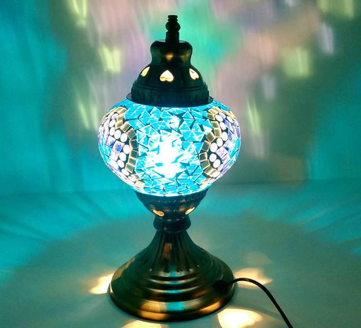 Royal Indian Craft 10 Inch Turkish Lamp Hand Decorated