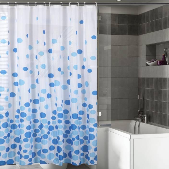 Bombay Dyeing 180 Cm 6 Ft Polyester Shower Curtain Pack Of 2