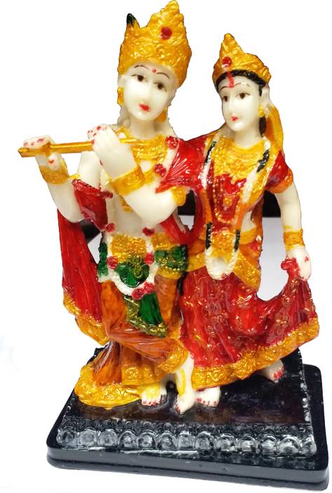 Kaxtang Lord Radha Krishna Love Couple Statue Hindu God Makhan