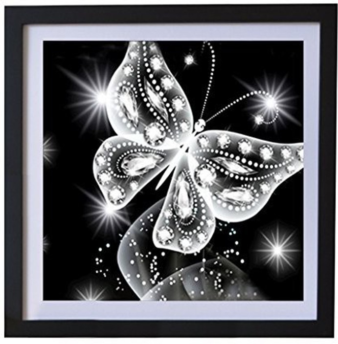 DIY Butterfly 5D Full Diamond Embroidery Painting Cross Stitch Art Craft Decor