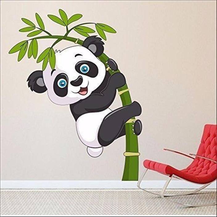 Wall Whispers Medium Wall Stickers Decals Baby Panda Single