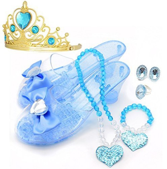 Fashionista Girl Princess Dress Up and Role Play Collection Shoe set and Jewelry