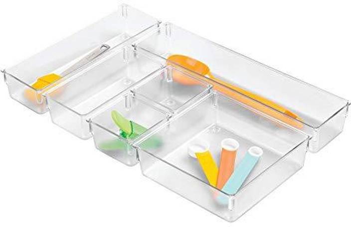 Genrc Interdesign Kitchen Drawer Organizer Storage Trays For