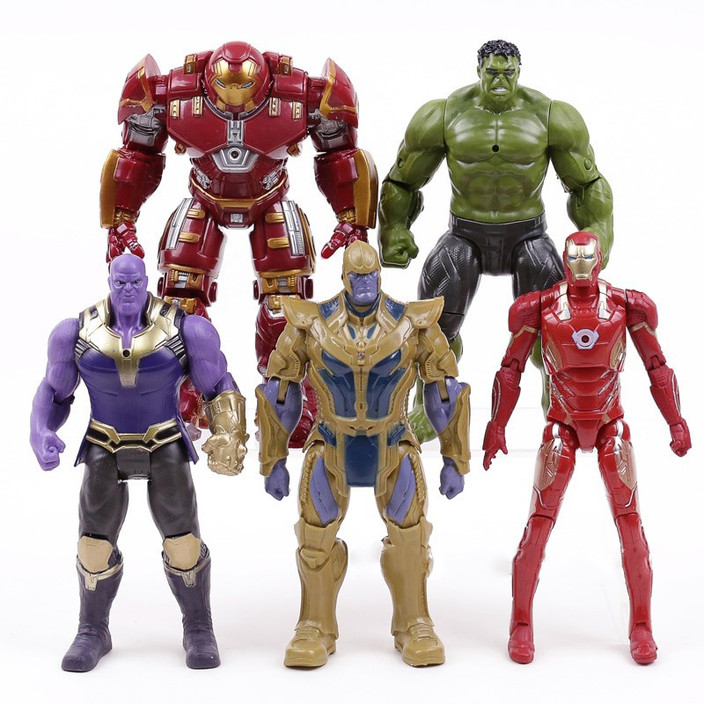Infinity War Action Figures Iron Man Hulkbuster Thanos Thor Toy 7 Pcs Avengers