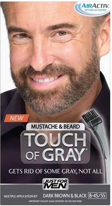 Just For Men Gray Mustache And Bear Color Dark Brown