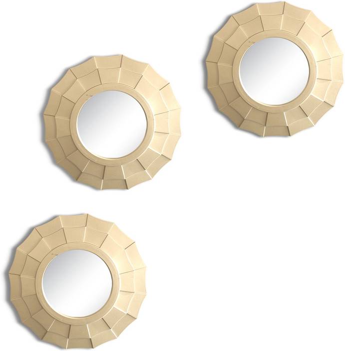 Tied Ribbons Set Of 3 Decorative Wall Hanging Mirrors Decorative
