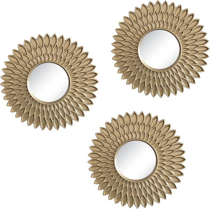 Tied Ribbons Set Of 3 Fancy Wall Hanging Mirrors Decorative Mirror Wall Hanging Mirrors Decorative Mirror