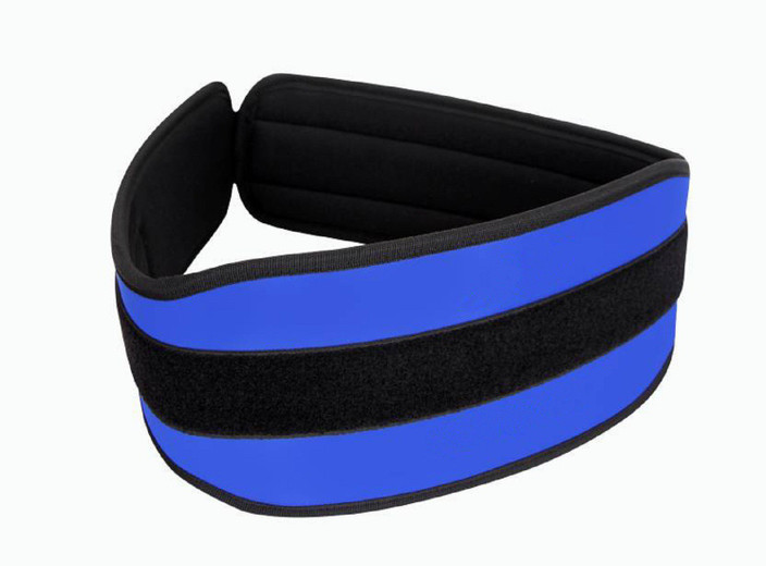 Neoprene Weight Lifting Belt Gym Fitness Wide Back Support Color BLUE