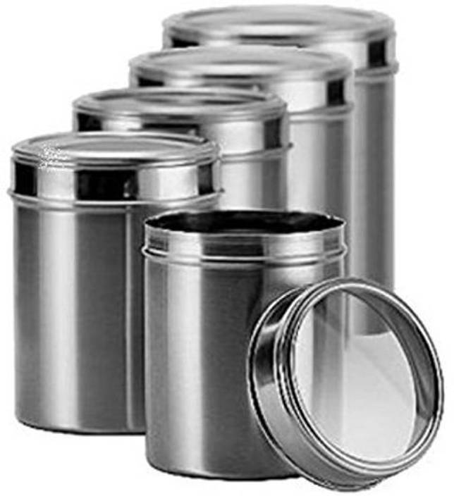 Erfly Stainless Steel Storage Container Canister Set Of